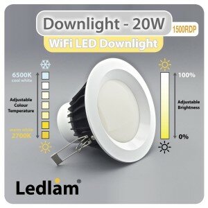 Downlight 1500DRP 20W WiFi LED