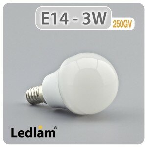 E14 250GV 3W LED Golf Ball Bulb