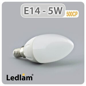 E14 500CP 5W LED Candle Bulb