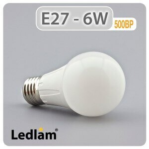 E27 500BP 6W LED Bulb