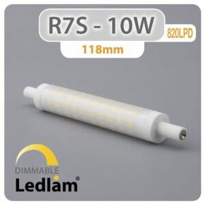 R7S LED Bulb 10W 820LPD 118mm dimmable